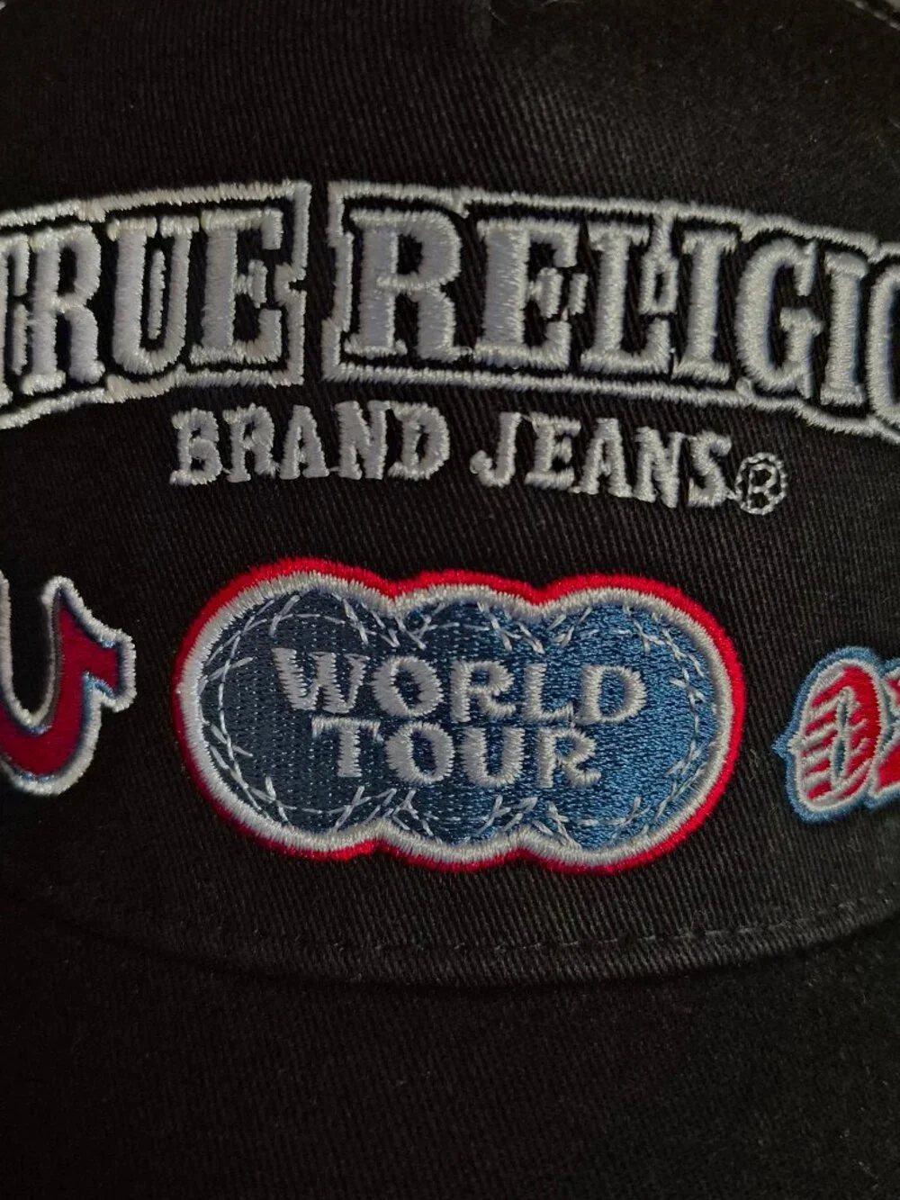 Trucker Cap True Religion World Tour 02 Stitched Trucker Cap Jet Black